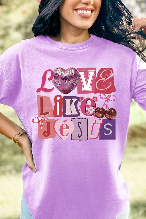 Bold Love Like Jesus Comfort Colors Adult Ring-Spun Cotton Tee