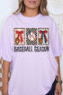 Baseball Season Ribbon Comfort Colors Adult Ring-Spun Cotton Tee