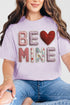 Be Mine Faux Yarn Comfort Colors Adult Ring-Spun Cotton Tee