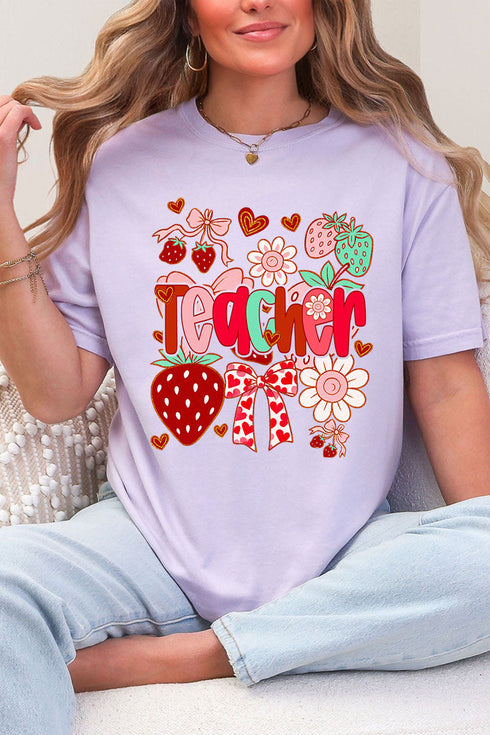 Berry Sweet Teacher Comfort Colors Adult Ring-Spun Cotton Tee