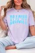 Coastal Beachy Leopard Comfort Colors Adult Ring-Spun Cotton Tee