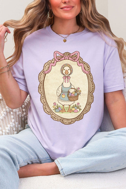 Easter Belle Spring Goose Comfort Colors Adult Ring-Spun Cotton Tee
