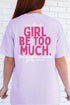 Esther Go Ahead Girl Full Front & Back Design Comfort Colors Adult Ring-Spun Cotton Tee