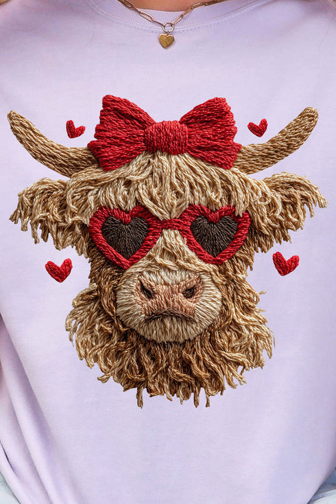 Heartbreaking Heifer Faux Yarn Comfort Colors Adult Ring-Spun Cotton Tee