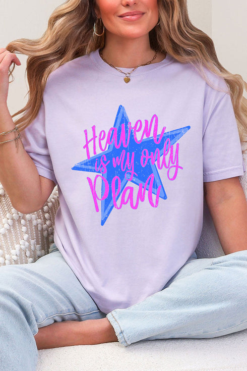 Heaven Is My Only Plan Comfort Colors Adult Ring-Spun Cotton Tee