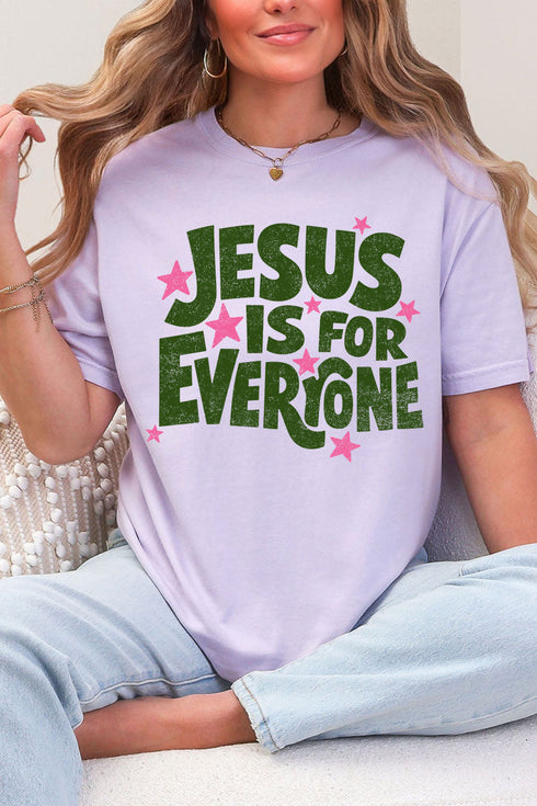 Jesus Is For Everyone Comfort Colors Adult Ring-Spun Cotton Tee
