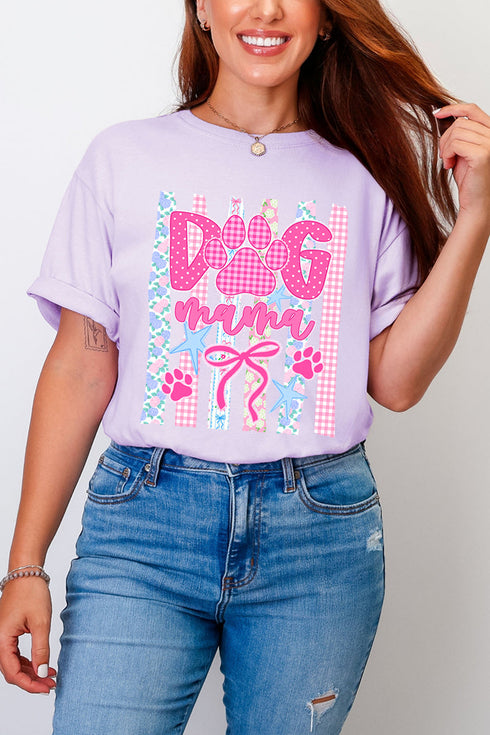 Pawfectly Pink Dog Mama Comfort Colors Adult Ring-Spun Cotton Tee