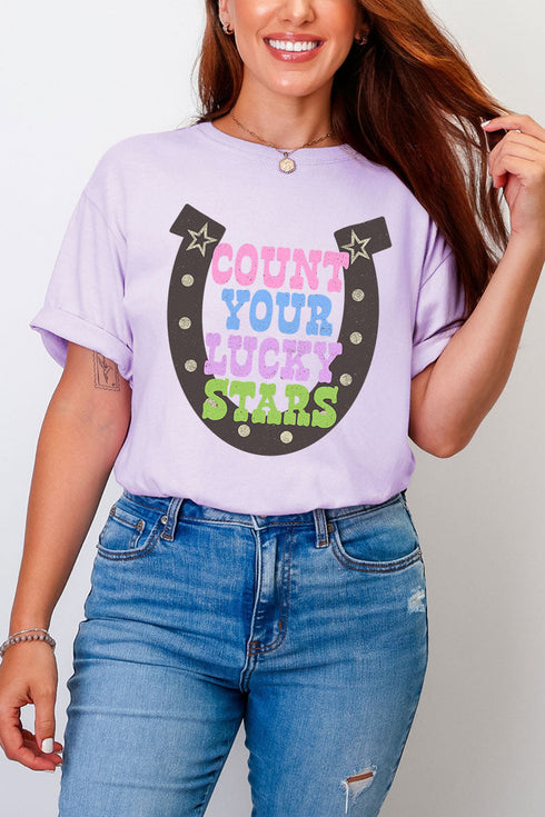 Count Your Lucky Stars Comfort Colors Adult Ring-Spun Cotton Tee