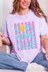 Striped Happy Cool Moms Club Comfort Colors Adult Ring-Spun Cotton Tee