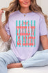 Striped Yeehaw & Amen Comfort Colors Adult Ring-Spun Cotton Tee