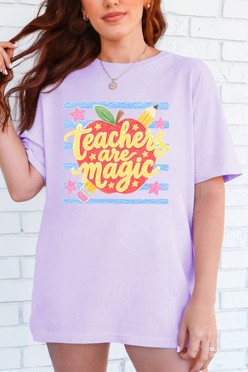 Teachers Are Magic Sketch Comfort Colors Adult Ring-Spun Cotton Tee