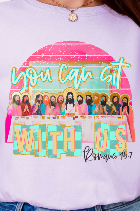 You Can Sit With Us Comfort Colors Adult Ring-Spun Cotton Tee