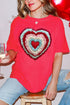 Faux Yarn Heart Collection Comfort Colors Adult Ring-Spun Cotton Tee