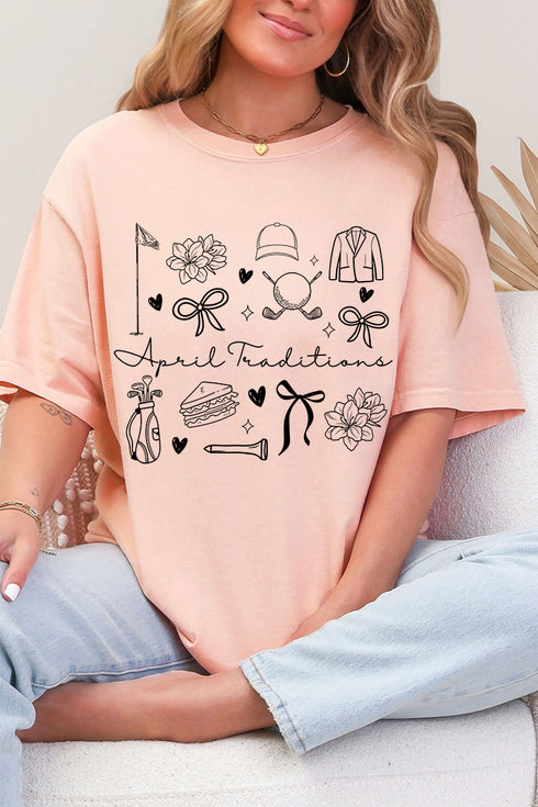 April Traditions Comfort Colors Adult Ring-Spun Cotton Tee