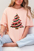 Faux Yarn Candy Cane Wishes Comfort Colors Adult Ring-Spun Cotton Tee