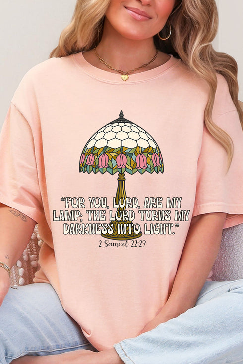 For You, Lord, Are My Lamp Comfort Colors Adult Ring-Spun Cotton Tee