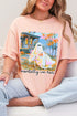Ghost Mentally I'm Here Comfort Colors Adult Ring-Spun Cotton Tee