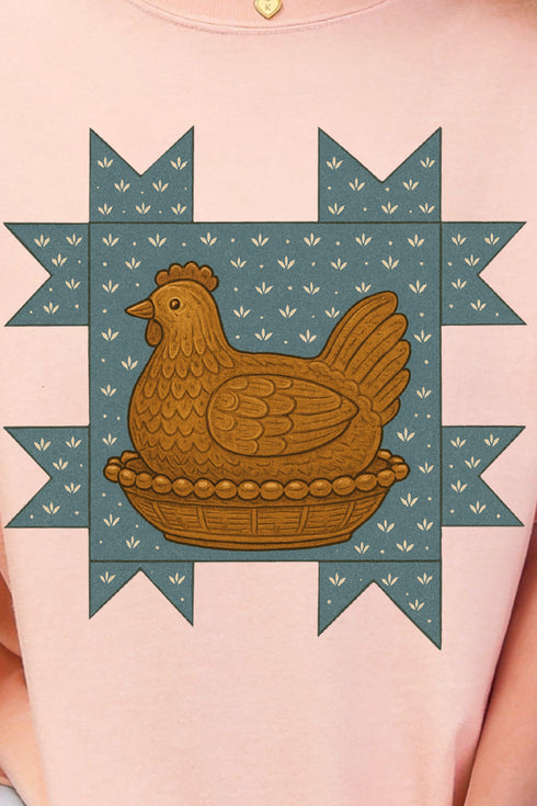 Homestead Hen Comfort Colors Adult Ring-Spun Cotton Tee