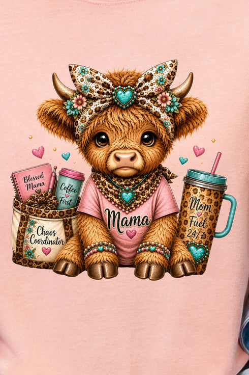 Mama Raising The Herd Comfort Colors Adult Ring-Spun Cotton Tee