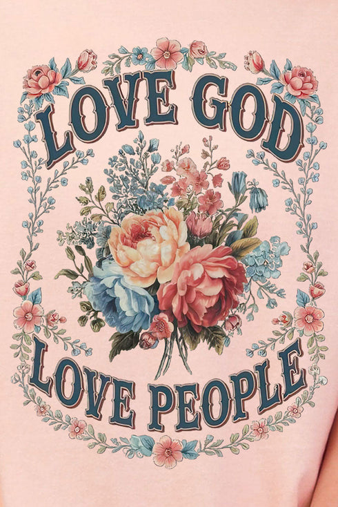 Old Garden Love God Comfort Colors Adult Ring-Spun Cotton Tee
