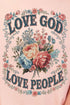 Old Garden Love God Comfort Colors Adult Ring-Spun Cotton Tee
