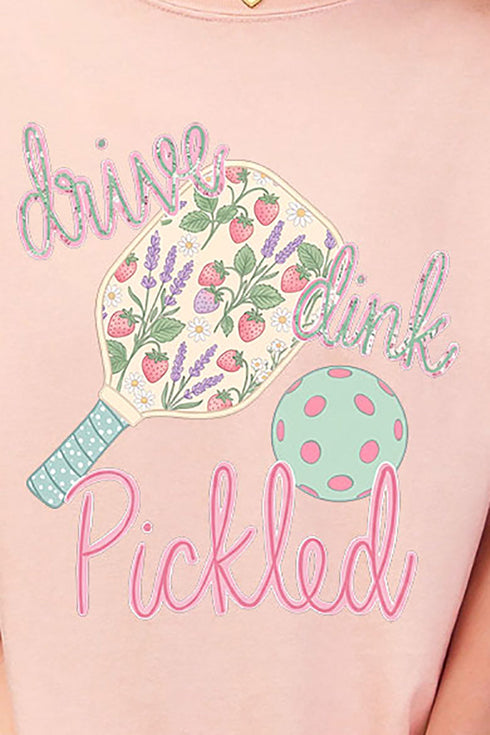 Pretty Drive Dink Pickled Pink Comfort Colors Adult Ring-Spun Cotton Tee