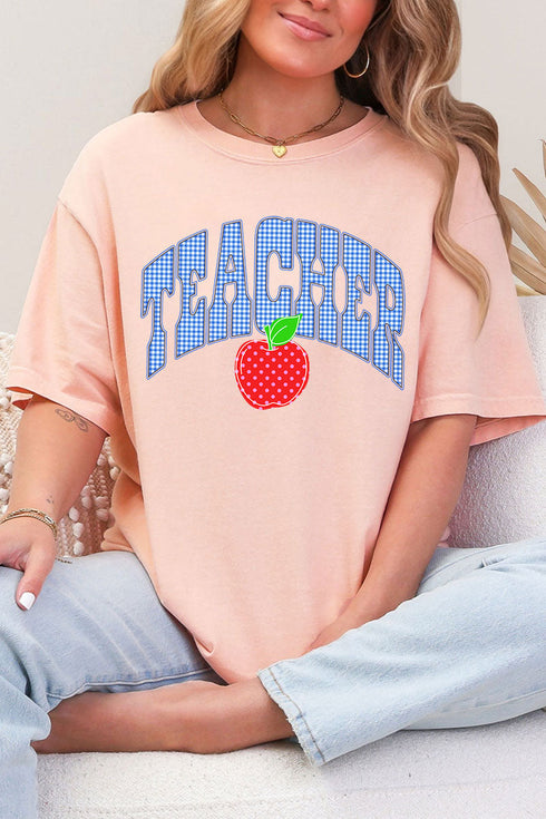 Sweet Apple Teacher Comfort Colors Adult Ring-Spun Cotton Tee