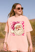 Pink Dot Jolly Santa Comfort Colors Adult Ring-Spun Cotton Tee