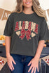 Alabama Blooming Bow Comfort Colors Adult Ring-Spun Cotton Tee