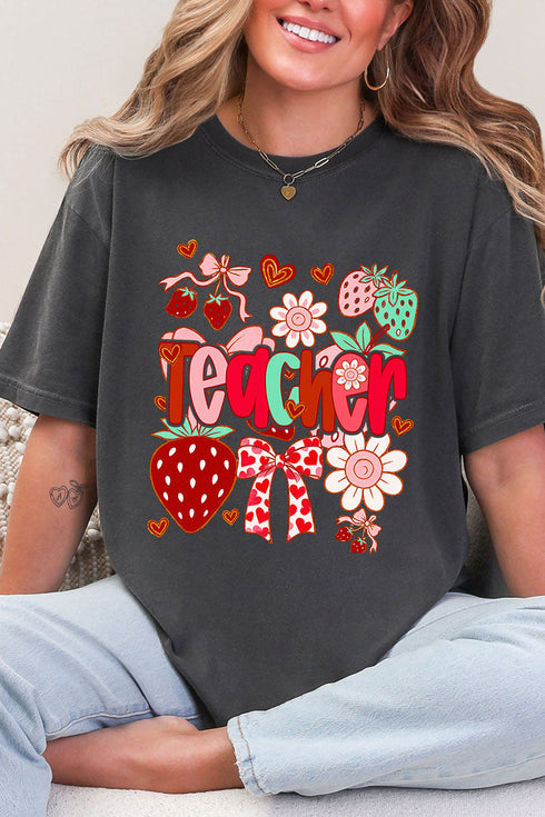 Berry Sweet Teacher Comfort Colors Adult Ring-Spun Cotton Tee