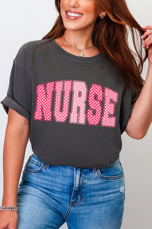 Checkered Care Comfort Colors Adult Ring-Spun Cotton Tee