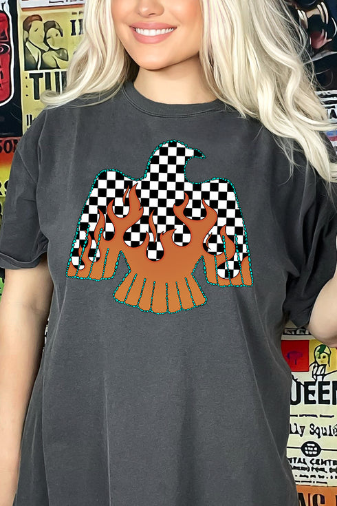 Checkerfire Thunderbird Comfort Colors Adult Ring-Spun Cotton Tee