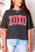 Faux Glitter XOXO Comfort Colors Adult Ring-Spun Cotton Tee
