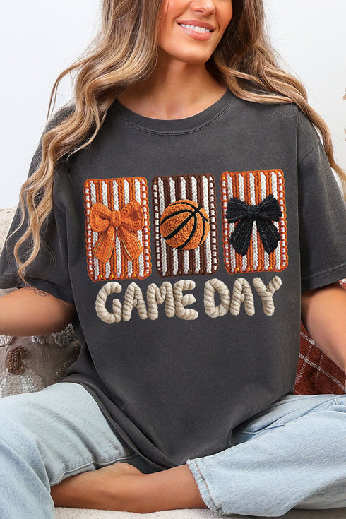 Faux Yarn Coquette Game Day Comfort Colors Adult Ring-Spun Cotton Tee