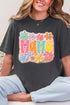 Floral Painted Mama Comfort Colors Adult Ring-Spun Cotton Tee