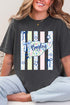 Personalized Floral Pennant Banner Comfort Colors Adult Ring-Spun Cotton Tee