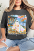 Ghost Mentally I'm Here Comfort Colors Adult Ring-Spun Cotton Tee
