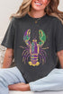 Glitzy Gras Crawfish Comfort Colors Adult Ring-Spun Cotton Tee