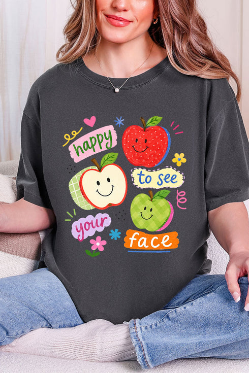 Happy To See Your Face Comfort Colors Adult Ring-Spun Cotton Tee