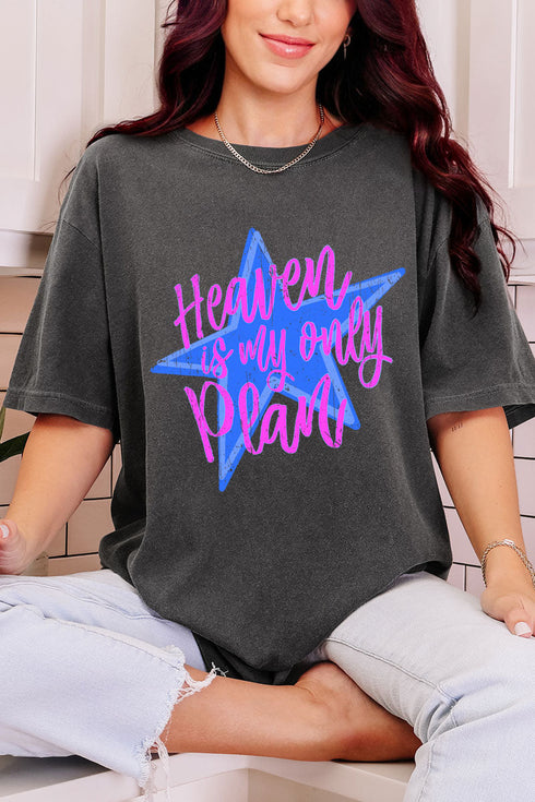 Heaven Is My Only Plan Comfort Colors Adult Ring-Spun Cotton Tee
