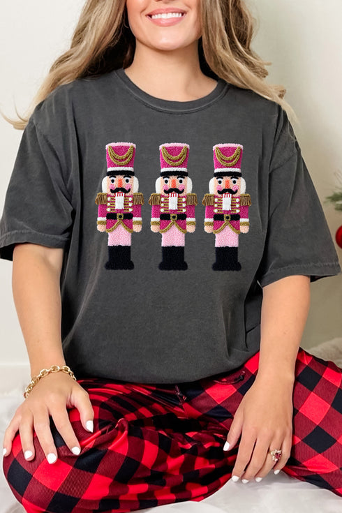 Faux Yarn Holiday Guard Nutcracker Comfort Colors Adult Ring-Spun Cotton Tee