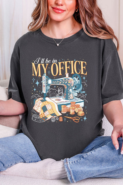 In My Office Sewing Comfort Colors Adult Ring-Spun Cotton Tee