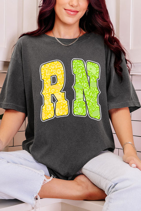 Personalized Neon Care Crew Comfort Colors Adult Ring-Spun Cotton Tee *Choose Title