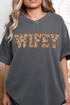 Orange Wifey Camo Comfort Colors Adult Ring-Spun Cotton Tee