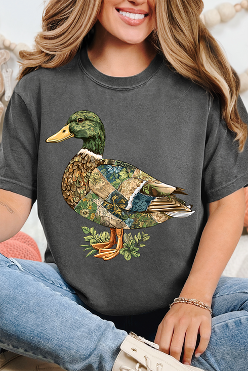 Patchwork Mallard Comfort Colors Adult Ring-Spun Cotton Tee
