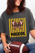 Personalized Yellow Gold Varsity Bow Comfort Colors Adult Ring-Spun Cotton Tee *Enter Mascot Name