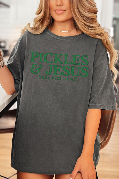 Pickles & Jesus Comfort Colors Adult Ring-Spun Cotton Tee