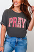 Pink Faux Yarn Coquette Pray Comfort Colors Adult Ring-Spun Cotton Tee