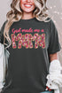 Pink God Made Me A Mama Comfort Colors Adult Ring-Spun Cotton Tee