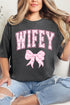 Pink Wifey Coquette Comfort Colors Adult Ring-Spun Cotton Tee